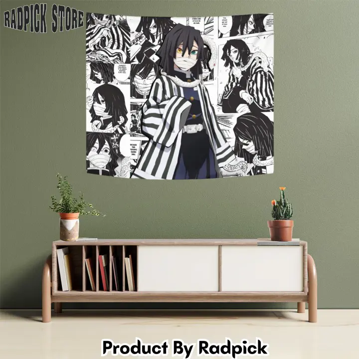 Obanai iguro tapestry custom anime manga wall decor  rp5941241